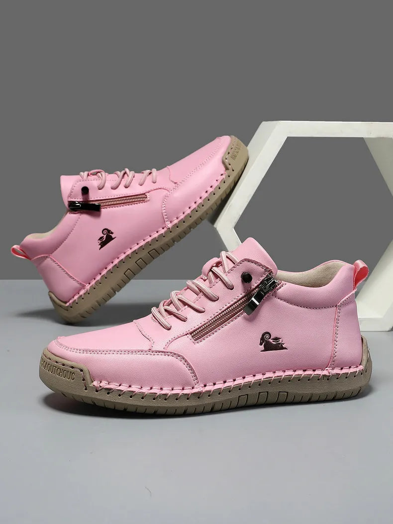 Nuevo 2025 zapatos deportivos para mujer, senderismo al aire libre, fondo plano, transpirables, cómodos, informales, zapatos de conducción, zapatillas de deporte transpirables a la moda