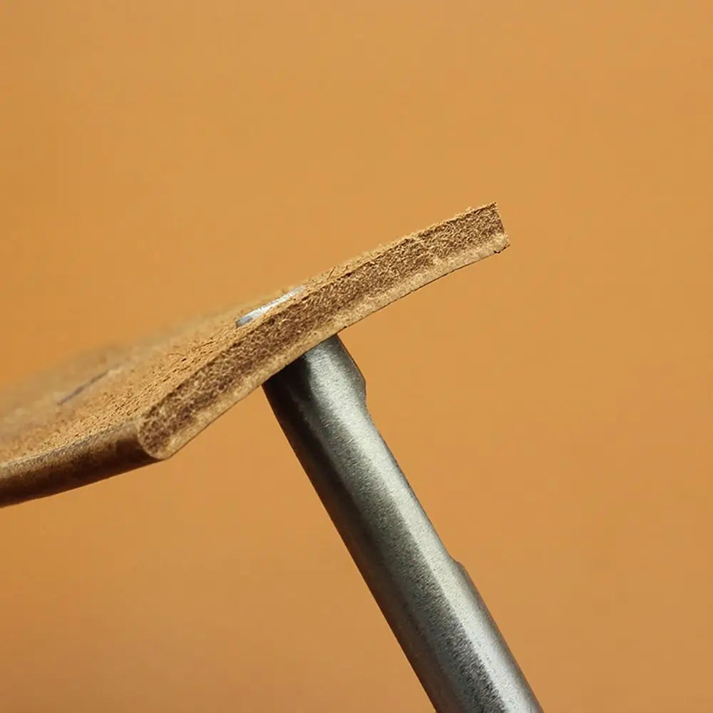 1 ud. Nuevo perforador de cuero para cinturones, herramienta DIY, perforador de agujeros huecos, ovalados, elípticos, de acero para manualidades