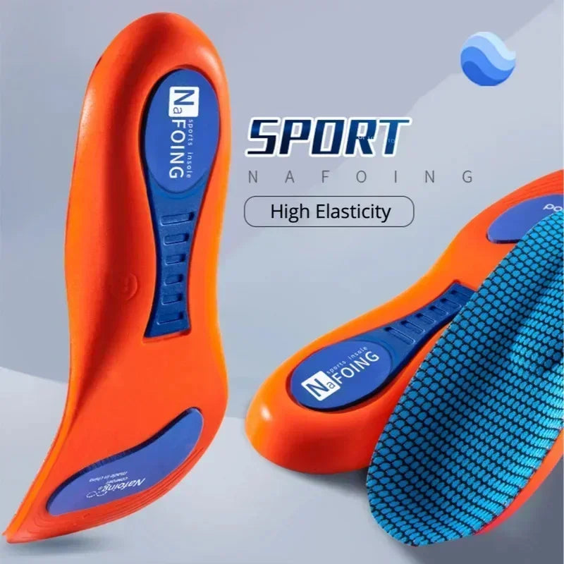 Plantilla ortopédica deportiva con absorción de impactos, suela elástica, inserciones transpirables para zapatos, plantillas ortopédicas para hombre y mujer, Amagi