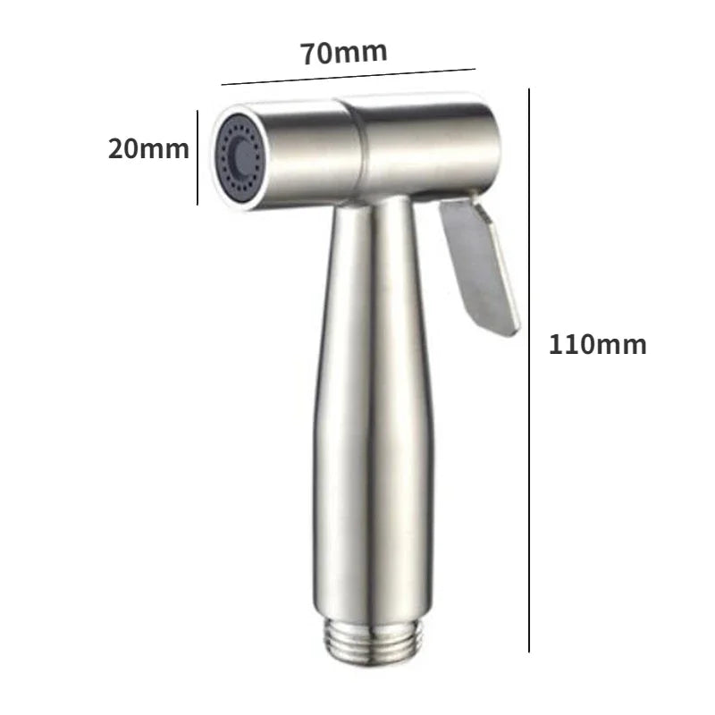 Juego de rociador de bidé de mano, grifo de bidé de mano de acero inoxidable, pistolas rociadoras, rociador de mano para baño, cabezal de ducha de autolimpieza