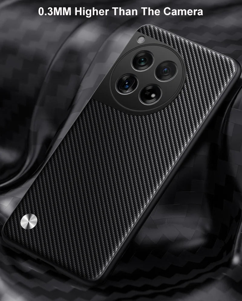 Funda de cuero PU de lujo para OnePlus 12 5G, funda trasera de silicona a prueba de golpes, funda de teléfono de protección completa para OnePlus12 One Plus 12