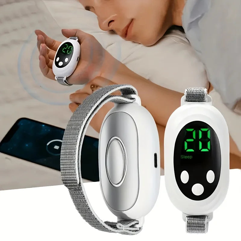 Nuevo Dispositivo Recargable para Ayudar a Dormir, Masajeador de Pulso para la Palma de la Mano, Dispositivo de Microcorriente Portátil para Mejorar el Sueño, el Insomnio y la Ansiedad