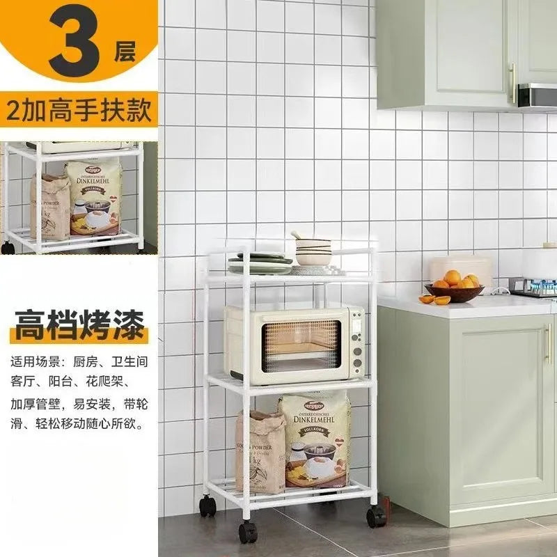 Unidad de almacenamiento y estantería portátil para el hogar, adecuada para cocina, dormitorio y uso multipropósito, con ruedas.