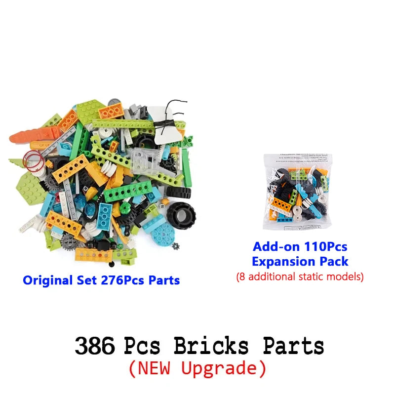 NUEVO Kit de Construcción Robótica WeDo 2.0 de 390 Piezas, Compatible con Scratch 3.0, para la Escuela, STEAM, Ladrillos Educativos, Juguetes DIY, Regalos