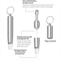 Llavero 3 en 1 con extractor de tarjetas SIM, mini cepillo de limpieza para auriculares, bolígrafo de limpieza multifuncional de precisión para teléfonos móviles y auriculares