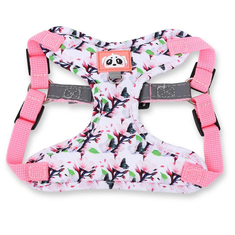 Conjunto de correa de arnés ajustable para perro, chaleco de Bulldog Francés, correa reflectante para cachorro y gato