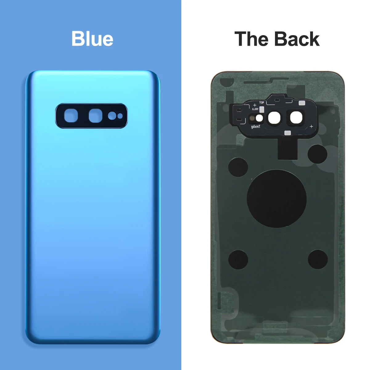 Cubierta trasera para Samsung Galaxy S10E G970 G970F G970W, carcasa trasera de repuesto para batería, cubierta trasera con adhesivo