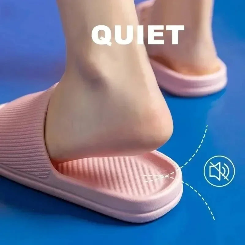 Zapatillas de Ducha Antideslizantes con Suela de EVA Suave para Hombres y Mujeres, Parejas, Impermeables, para el Hogar, Ocio, Baño, Pantuflas, Moda