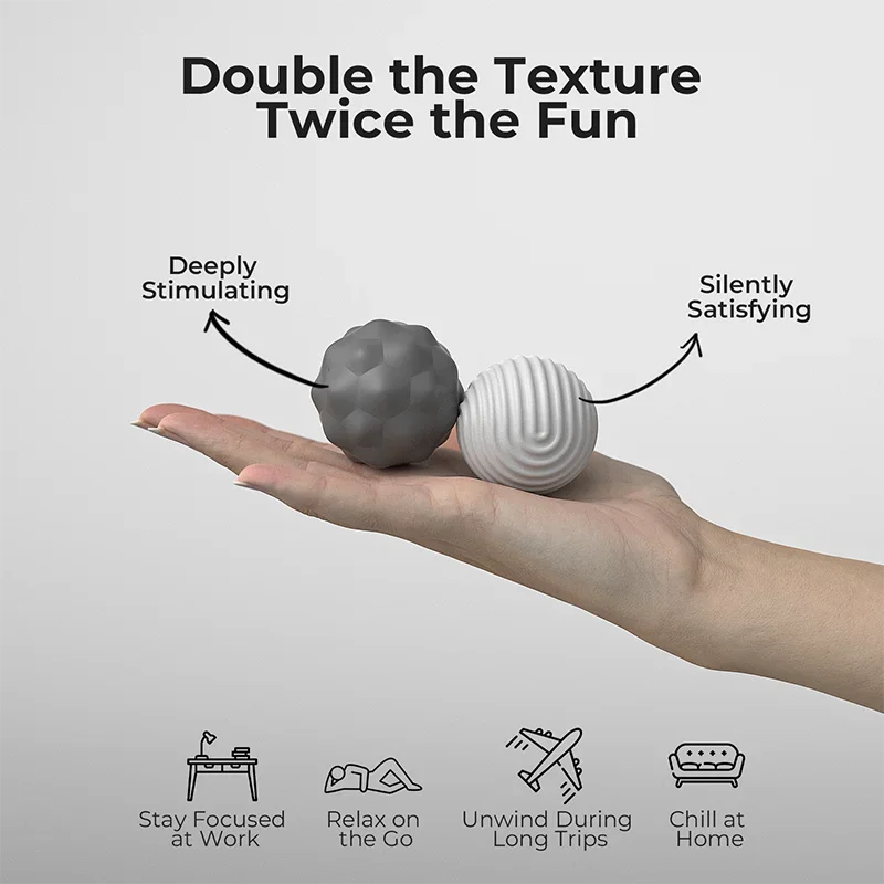 Bolas magnéticas de silicona para Fidget, bolas magnéticas de silicona extragrandes, 2 uds., 40,5mm, juguetes sensoriales para aliviar el estrés, autismo, TDAH, ansiedad