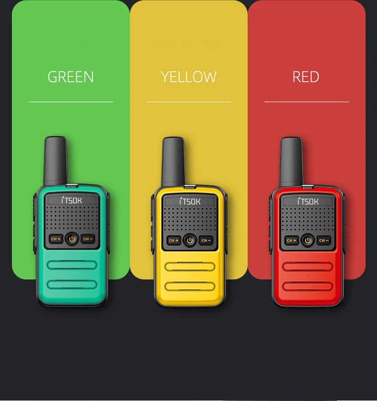 2 uds Mini juguete 1 ~ 5 Km UHF regalo transceptor bidireccional 1S 2S tableta fuselaje colorido nuevos niños Talki Walki Walkie Talkie Radio