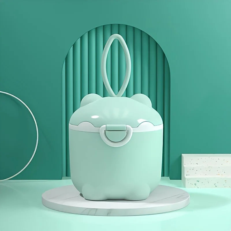 Caja de leche en polvo portátil de cuatro capas, contenedor de leche en polvo, caja giratoria para aperitivos de almacenamiento de alimentos, 1 ud.