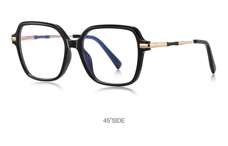 CLLOIO, gafas de lectura poligonales personalizadas de primera calidad, gafas de miopía a la moda para mujer, gafas graduadas con bloqueo de luz azul