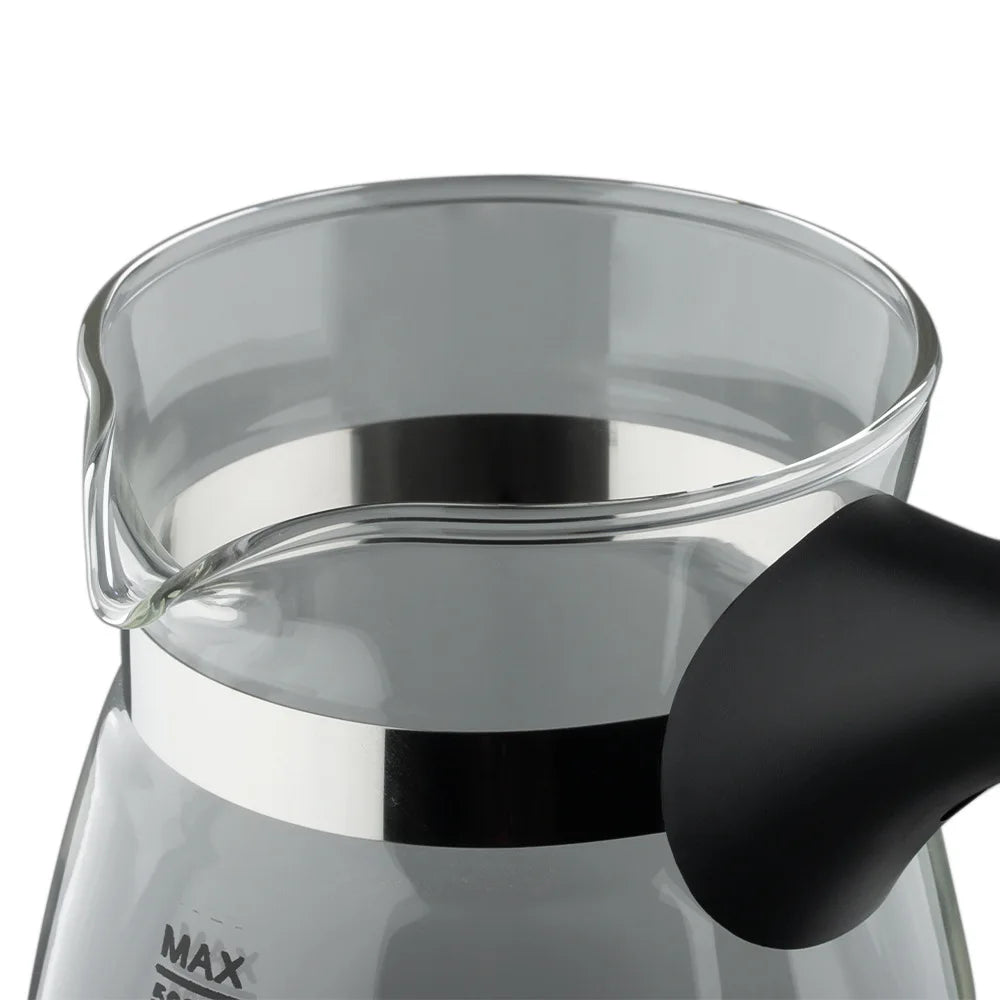 Cafetera turca de 600W, cafetera portátil italiana, árabe, griega, Moka, mango plegable, fácil para viajes en casa