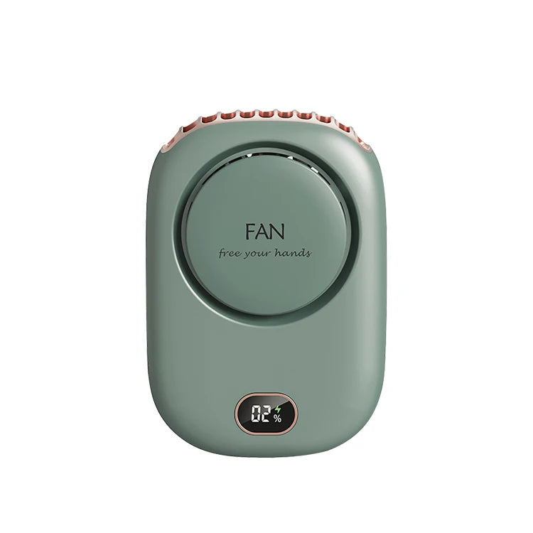 Ventilador portátil para colgar en el cuello, miniventiladores de refrigeración para la cintura, ventilador deportivo recargable por USB sin aspas, 1800mAh para deportes al aire libre y viajes