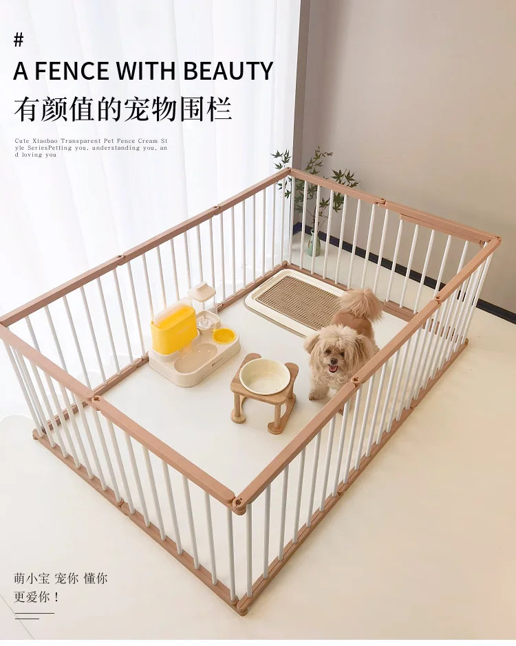 Jaula para perros fuerte y duradera, valla interior suave para mascotas, vallas para perros antioxidantes, diseño creativo, fácil instalación, suministros de productos para mascotas