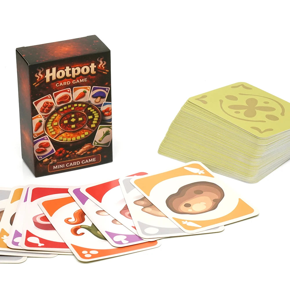 Juego de cartas estilo Hotpot de Palia, juego de colección para fiestas, juego de estrategia y emparejamiento, crea tres conjuntos de tres cartas, divertido.
