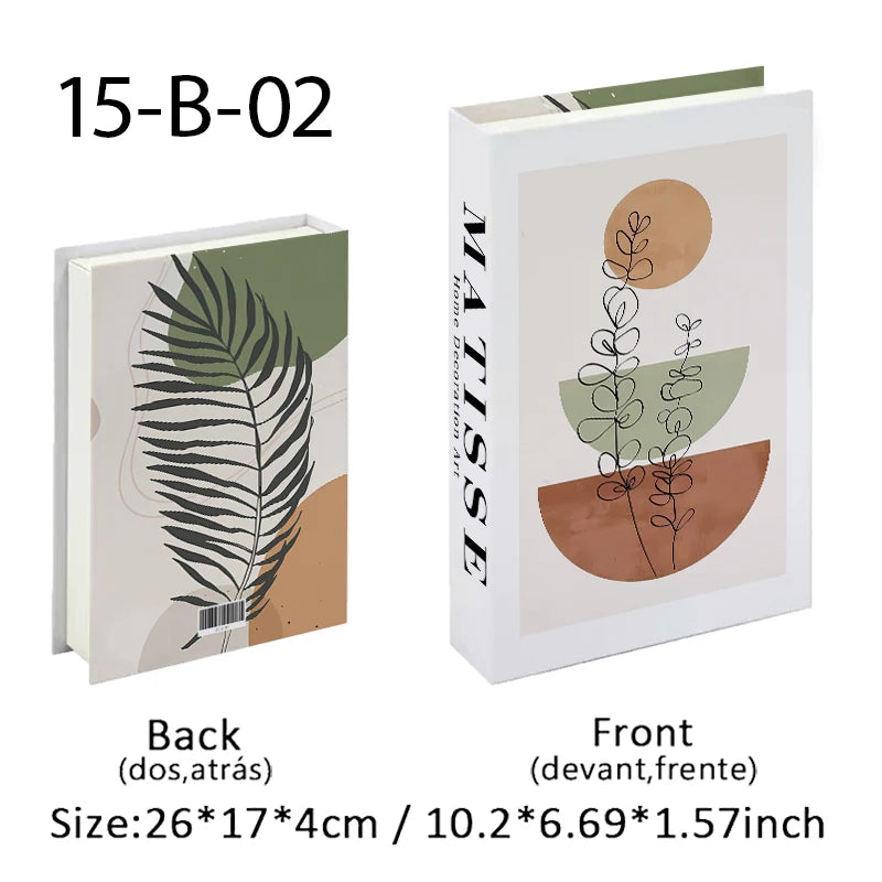 Caja de almacenamiento de libros falsos de lujo bohemio Monet Matisse, decoración Interior del hogar, libros decorativos, mesa de centro, decoración para dormitorio y sala de estar