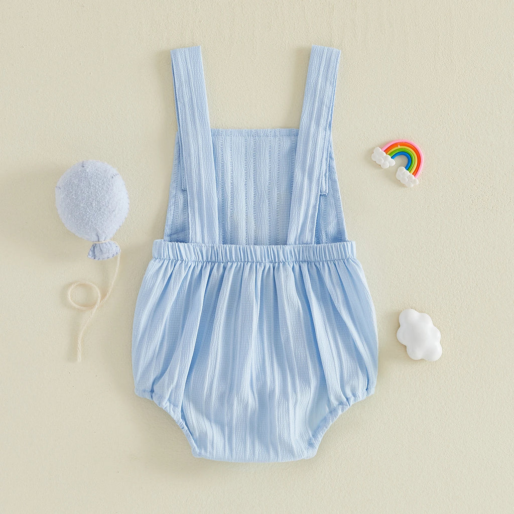 Citgeett-Body de verano para bebés, niñas y niños, mono sin mangas con bordado de números, ropa para jugar