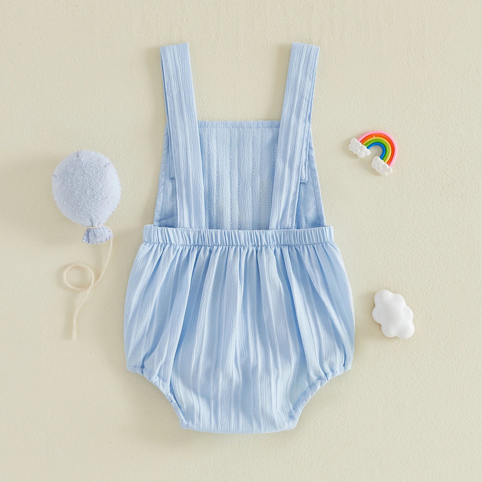 Citgeett-Body de verano para bebés, niñas y niños, mono sin mangas con bordado de números, ropa para jugar