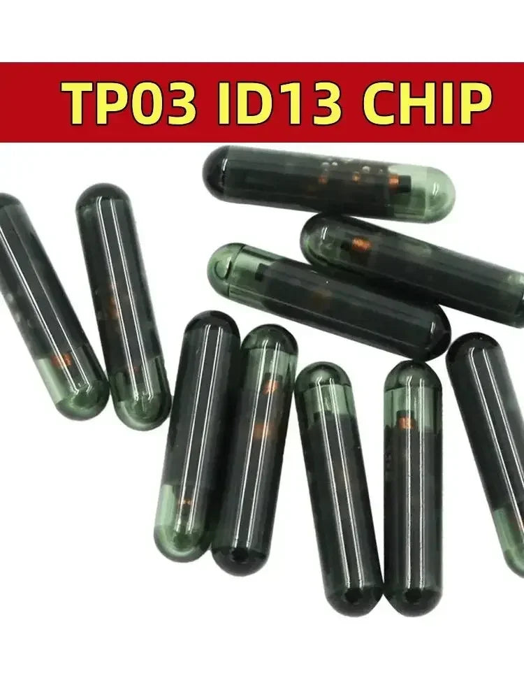 Chip transpondedor de vidrio Megamos 13 ID13 TP03 id 13 chip transpondedor automático de vidrio