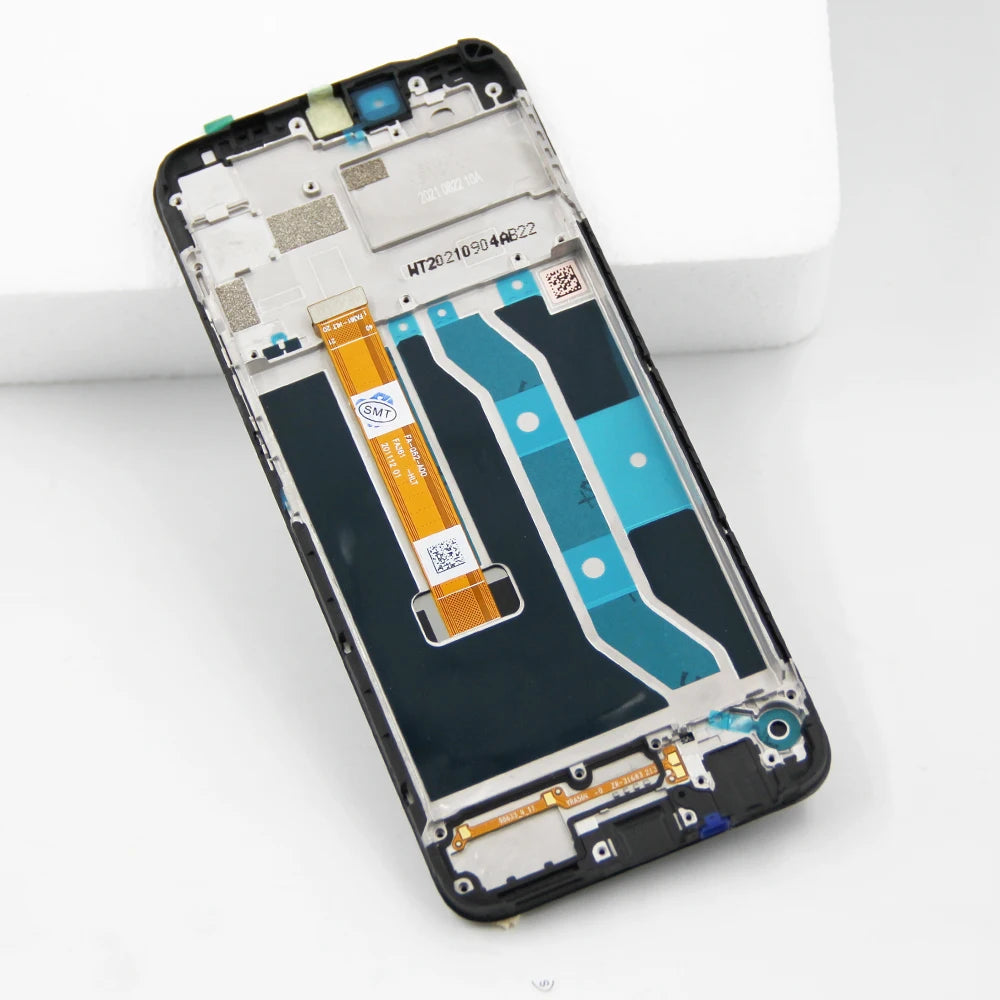 Pantalla de 6,5" para Realme 7i (Global) Pantalla Lcd Pantalla táctil digital con conjunto de marco para reemplazo OPPO Realme 7i