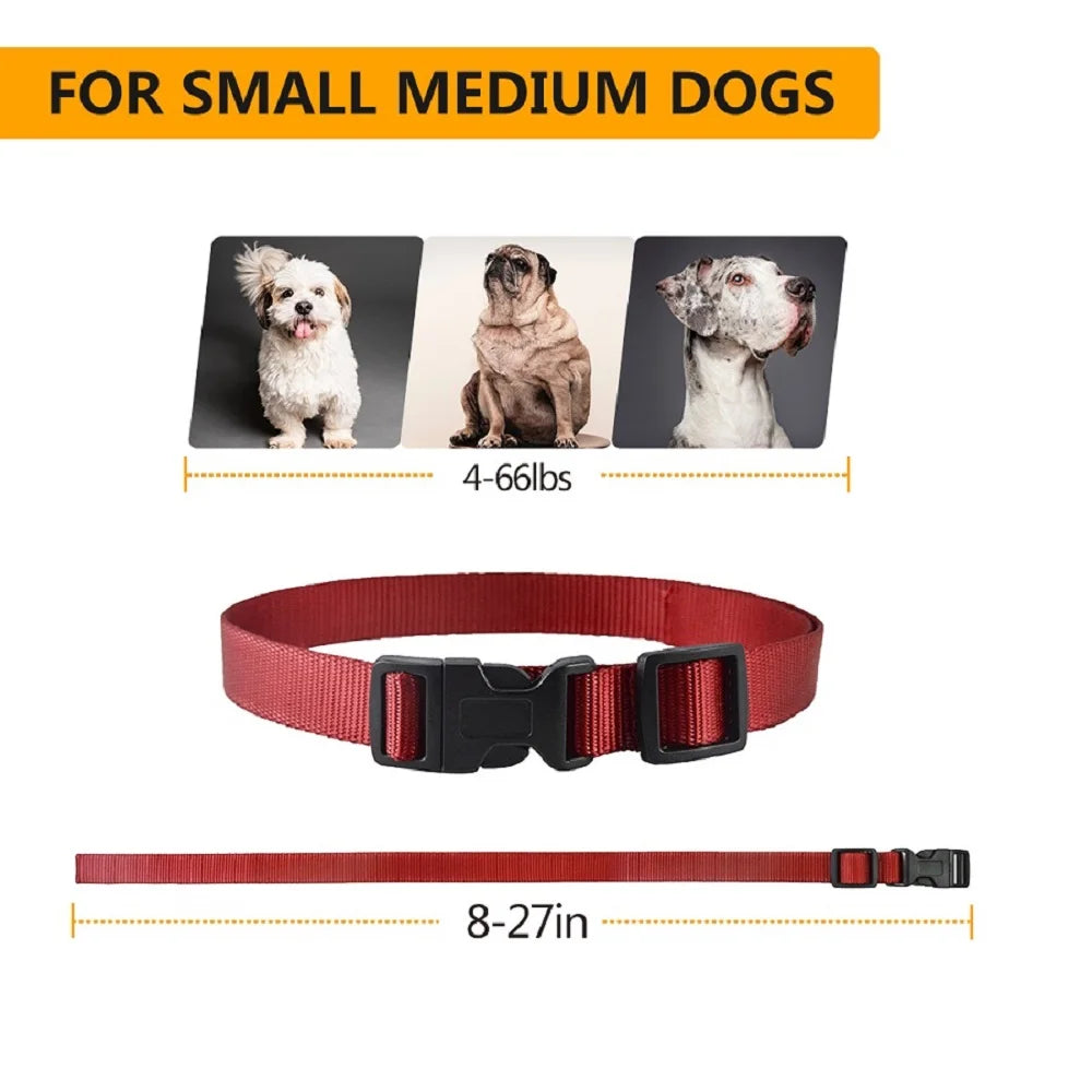 PaiPaitek Collar de adiestramiento para perros sin choque con control remoto, alcance de 1600 pies, collar vibratorio más ligero para perros pequeños, resistente al agua de 5-15 libras