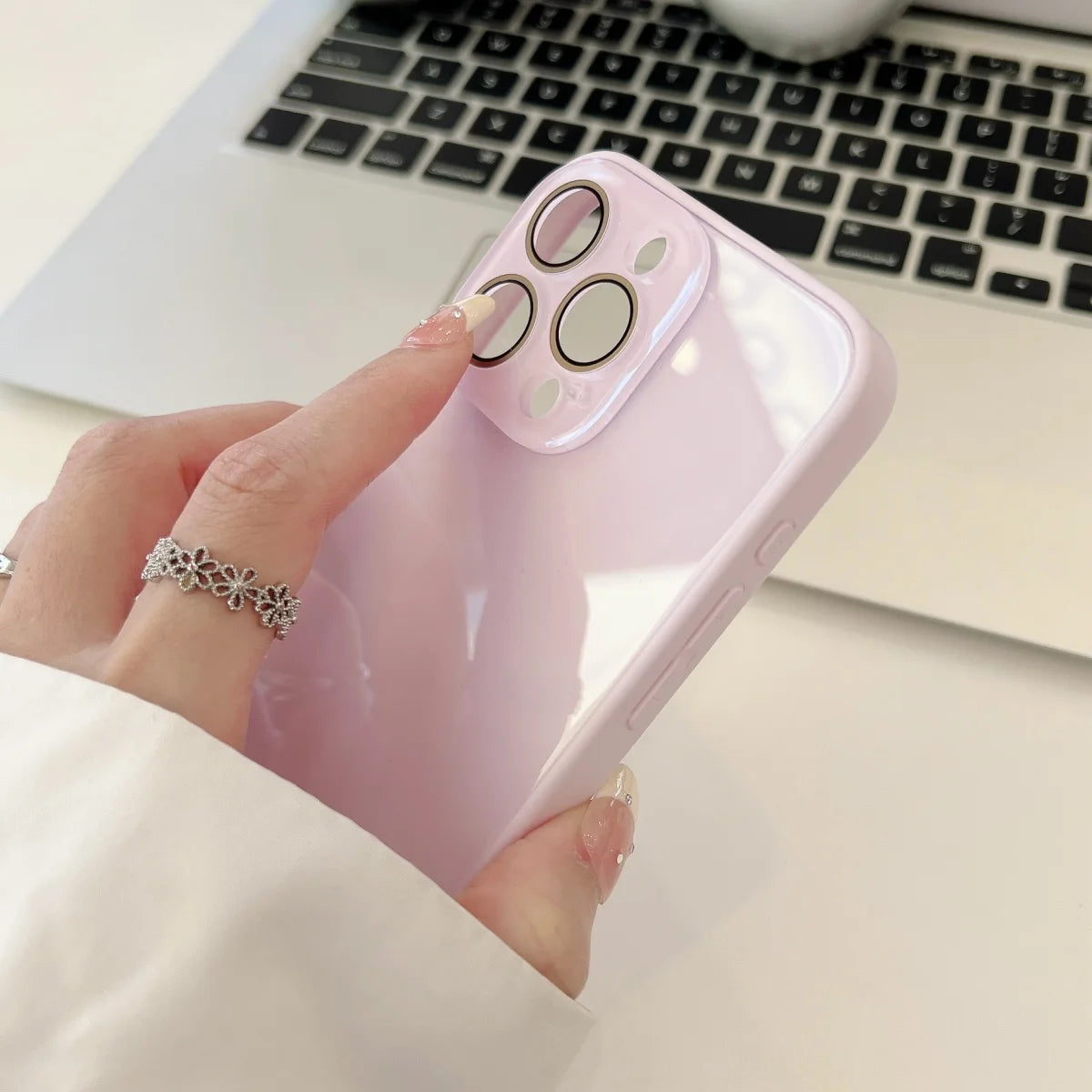 Funda de teléfono todo incluido Backplane de vidrio templado de lujo para iPhone 17 16 15 14 13 12 11 Pro Max cámara protege la cubierta sencilla