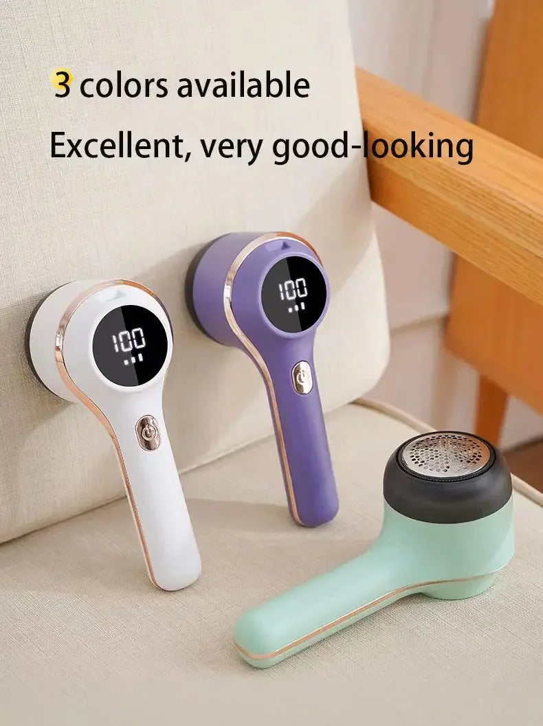 Quitapelusas para ropa, recortador de bolas de pelo, pelusas, ropa, suéter, tela, afeitadora con LED, pelusa eléctrica Digital