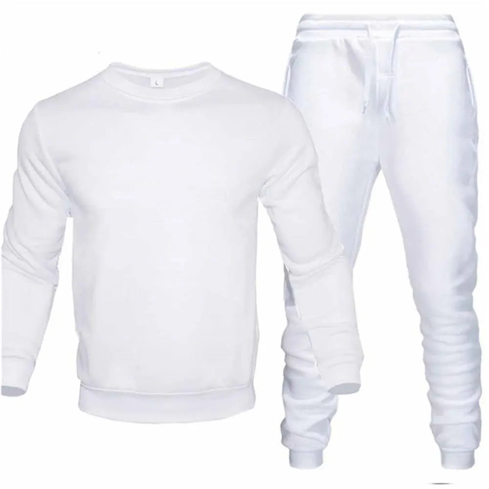 Conjunto de dos piezas para hombre, conjunto de 2 piezas con cuello redondo, chándal, Sudadera con capucha y pantalones con cordón, sudaderas deportivas para hombre, ropa deportiva para correr