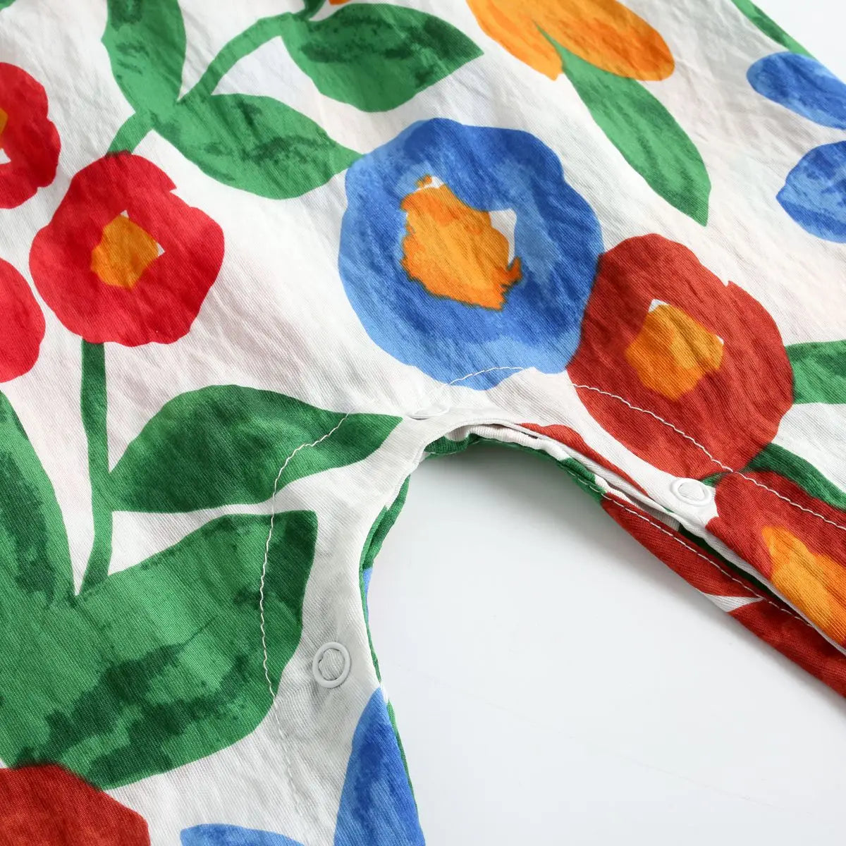 Sanlutoz Monos estampados para bebés y niñas, sin mangas, con estampado floral de verano