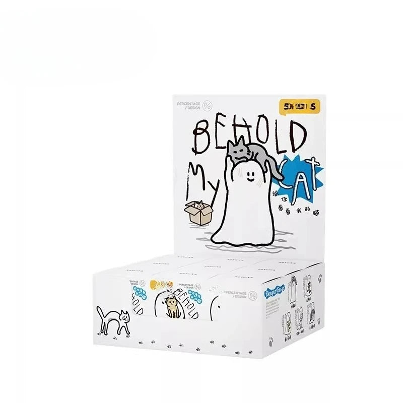 Ghody Behold My Cat Series, Caja Sorpresa con Figuras de Gatos, Lindas Mini Figuras de Anime Coleccionables, Decoración de Escritorio, Caja Misteriosa, Regalo para Niñas