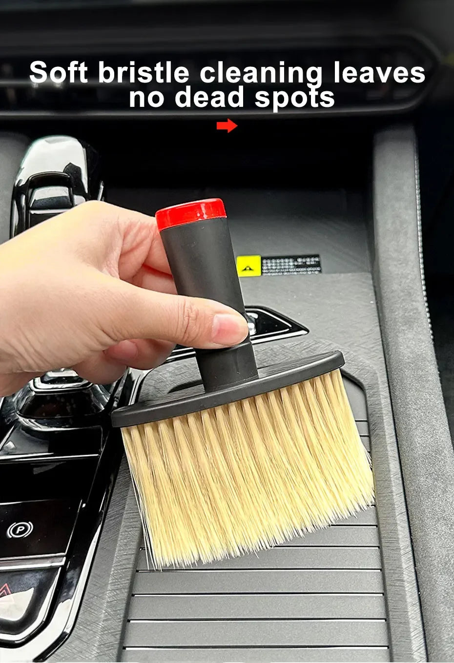 SEAMETAL cepillo de lavado de coches removedor de polvo salida de aire acondicionado de coche cepillo de eliminación de polvo cepillos de cerdas suaves para Herramientas de limpieza de automóviles