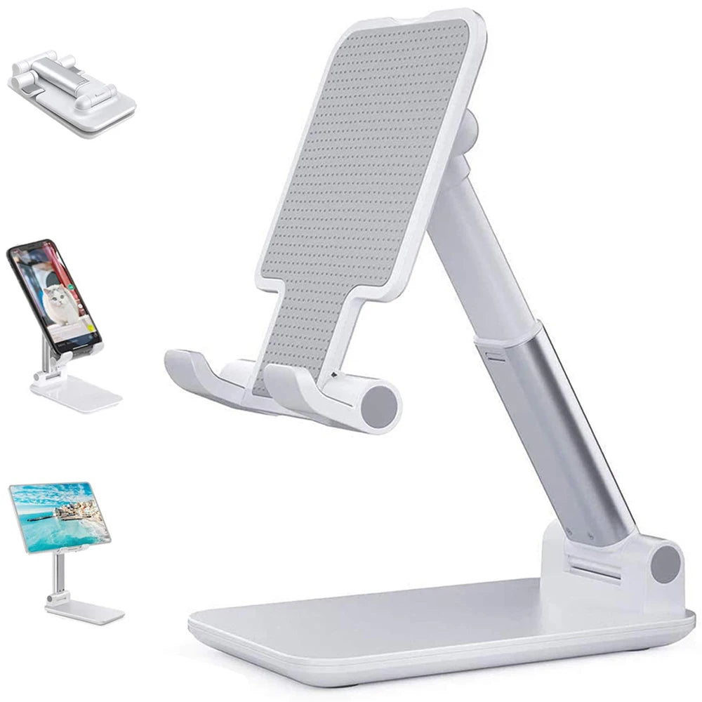 Soporte de escritorio para teléfono inteligente, soporte plegable para tableta, iPhone, iPad, Samsung, Huawei y Xiaomi
