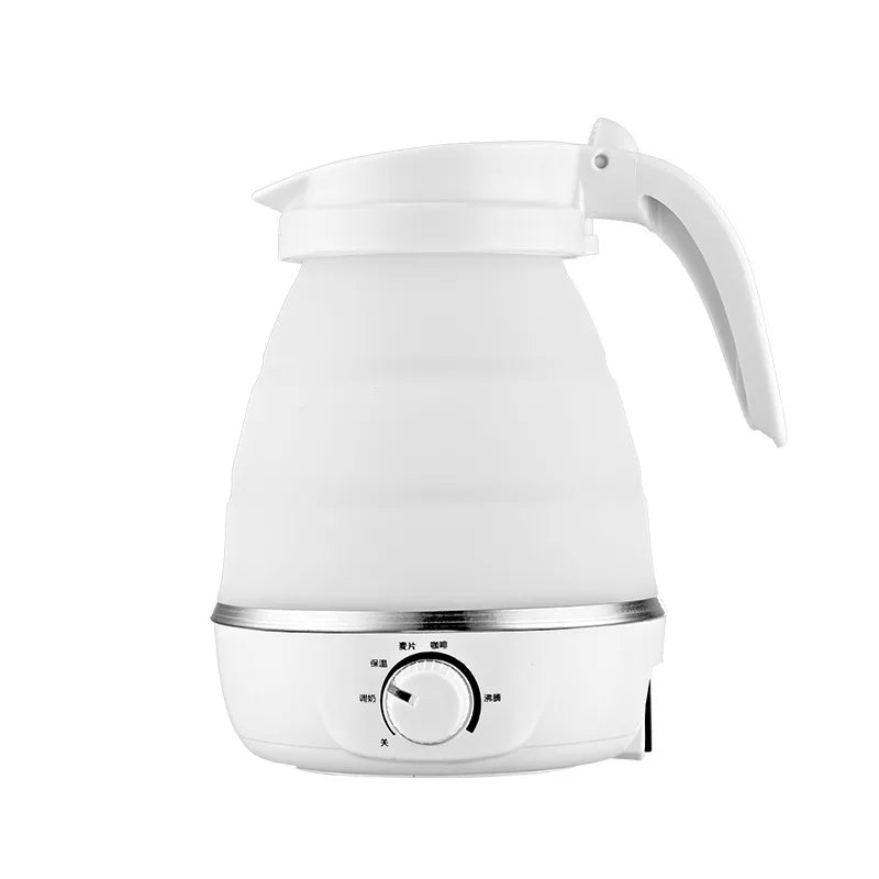 Mini termostato de Hervidor eléctrico plegable portátil para mantener el calor en casa, viajes, negocios, apagado automático, seguridad de acero inoxidable de silicona