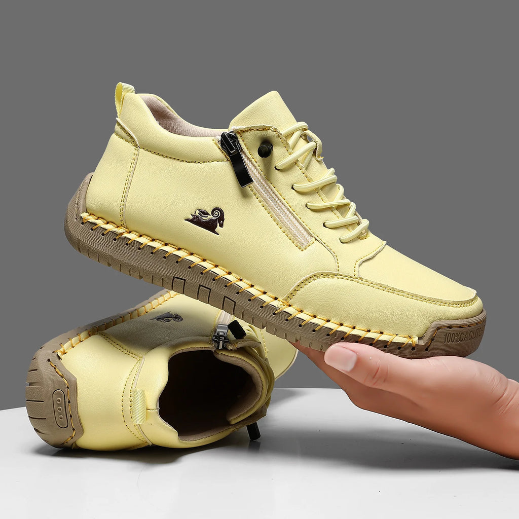 Nuevo 2025 zapatos deportivos para mujer, senderismo al aire libre, fondo plano, transpirables, cómodos, informales, zapatos de conducción, zapatillas de deporte transpirables a la moda