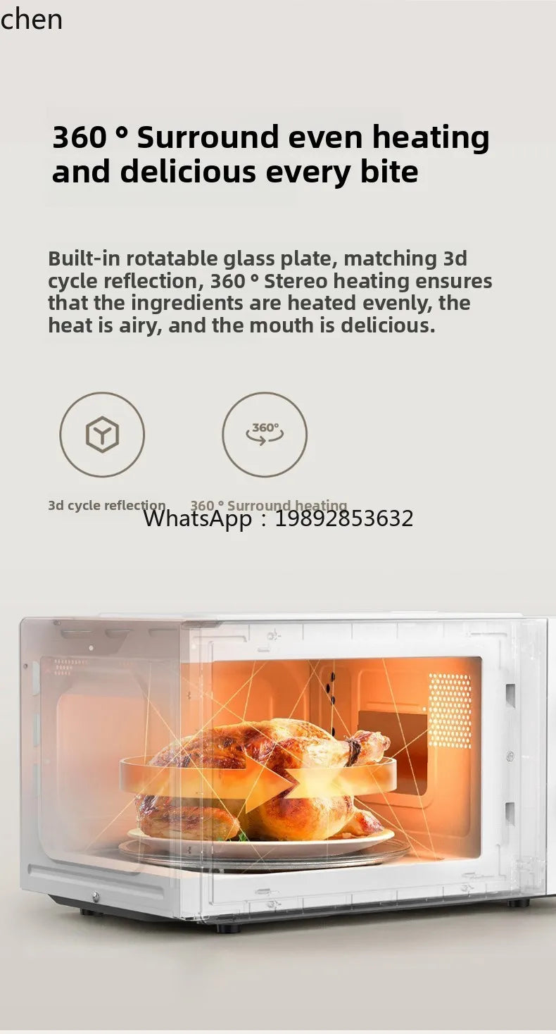 Horno microondas KX, barbacoa de ondas de luz, horno de sincronización multifunción mecánico pequeño de gran capacidad para el hogar integrado