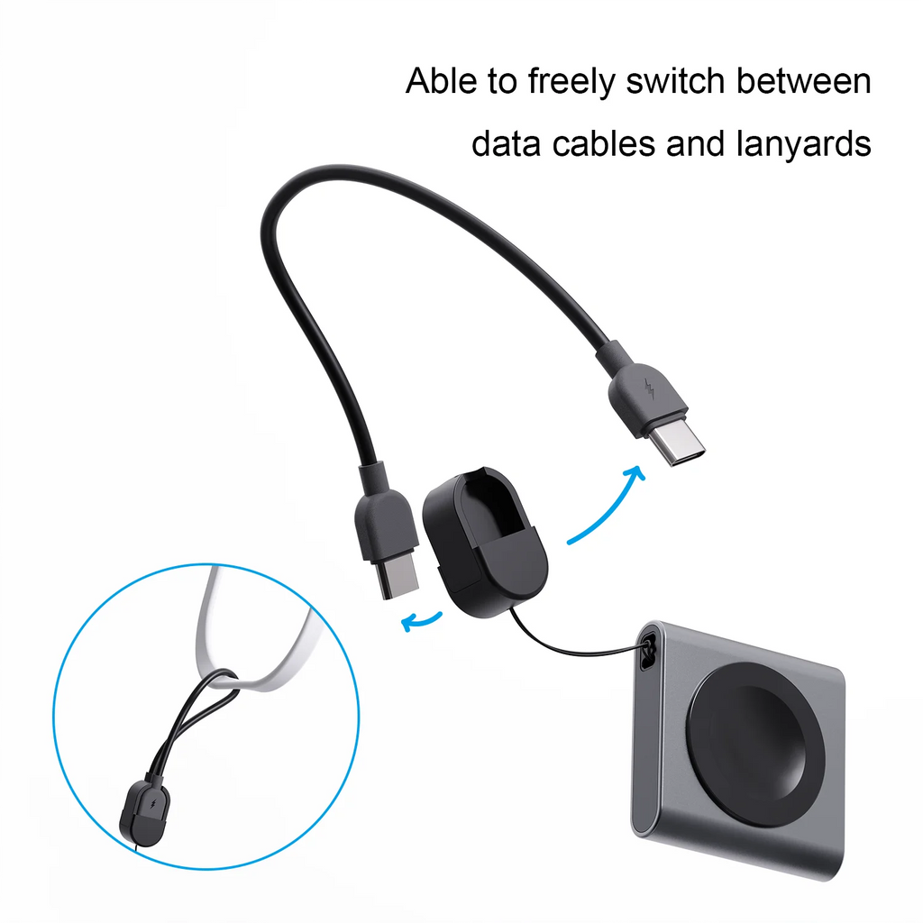 Cargador Magnético Bonola para Reloj Samsung Galaxy Watch Ultra/8/7/6/5 Classic, Carga Inalámbrica Portátil de C a C para Galaxy Active