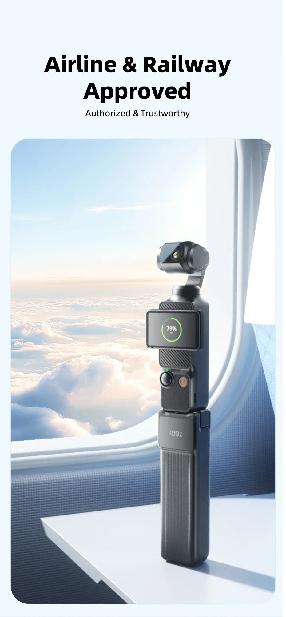 Cargador de Gimbal Portátil NOHON para DJI Osmo Pocket 4 Pro 3, Batería de 10000mAh/5000mAh, Banco de Energía Portátil de 22.5W