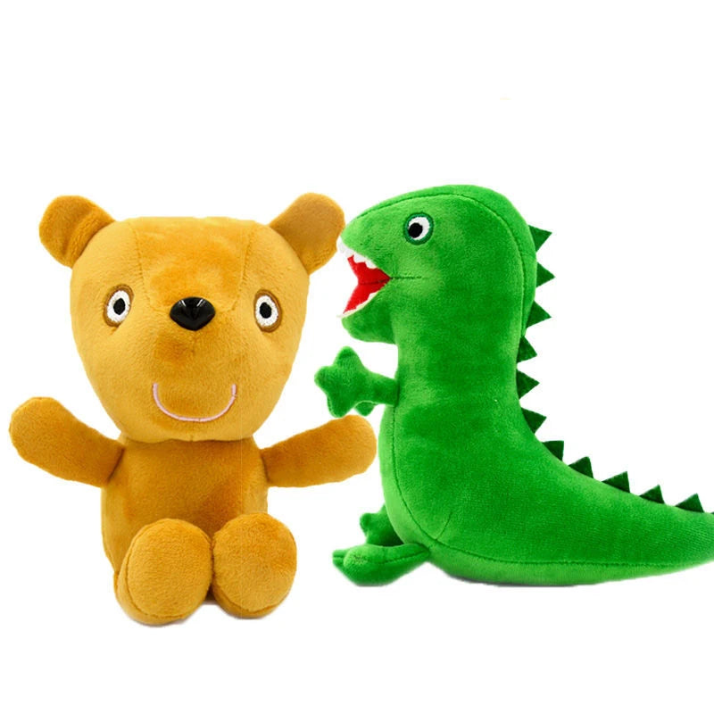 30cm Original Peppa Pig juguetes de peluche George Eddie Bear Mr dinosaurio figura de Anime juguetes de peluche niños juguete de regalo de Navidad