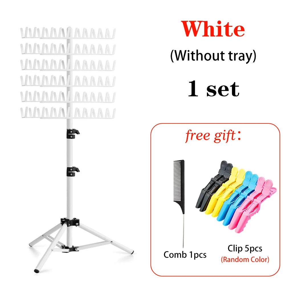 Nunify-estante para el cabello para trenzar, divisor de 144 clavijas para soporte separador, estante para el cabello trenzado, soporte de extensión de pie, colgador
