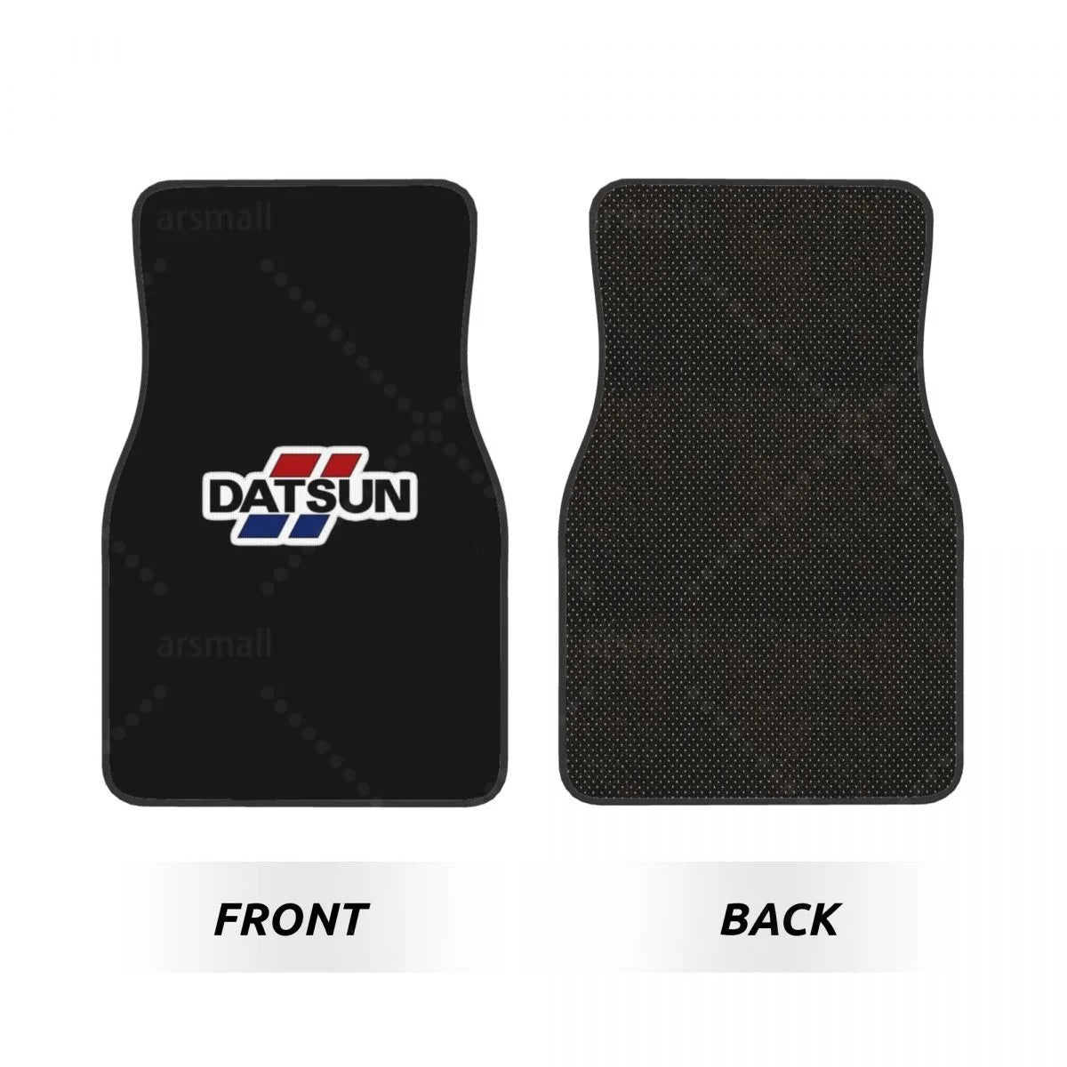 Datsun Alfombrillas de Coche Alfombras Antideslizantes Alfombras Delanteras y Traseras Alfombrillas de Coche Juego de 4 Piezas Accesorios de Decoración para Auto