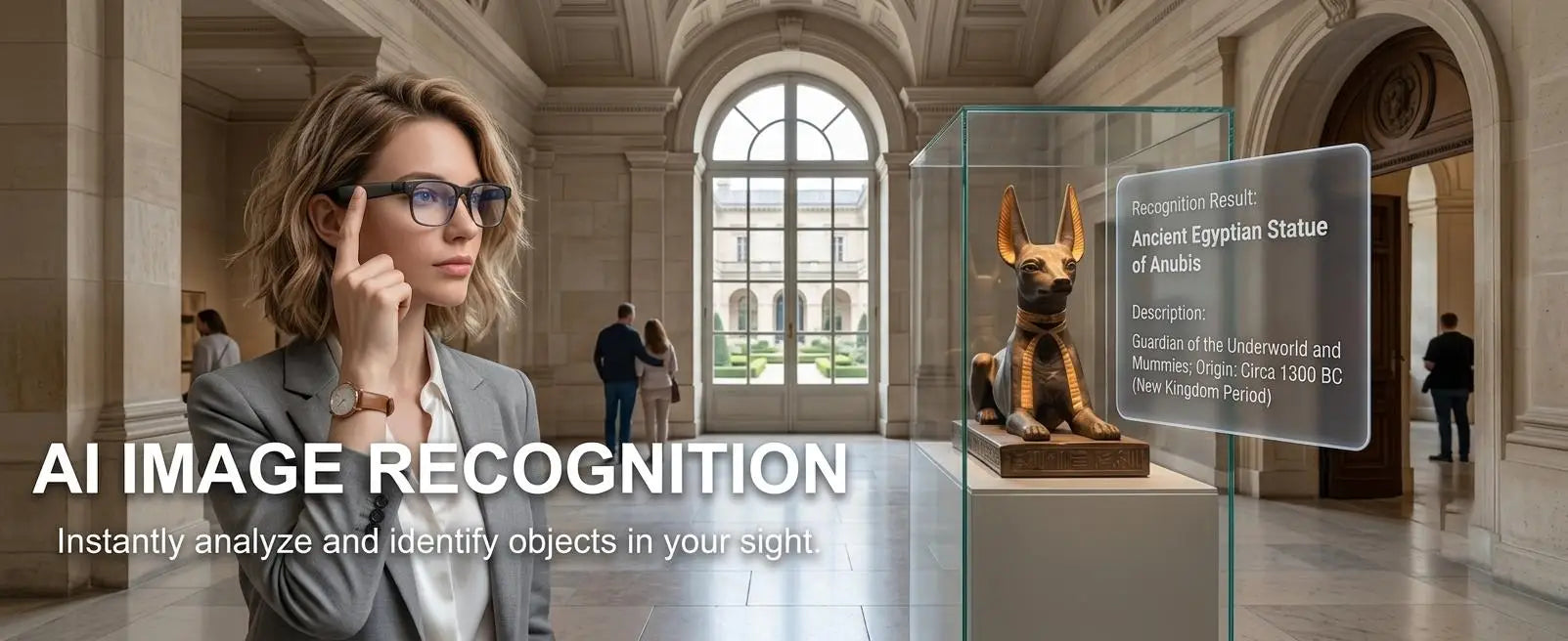Gafas Inteligentes con Cámara para Hombre, Grabación de Video 4K, Reconocimiento de IA, Llamadas Bluetooth, Traducción de Voz, Anti Luz Azul para Mujer, para Trabajar