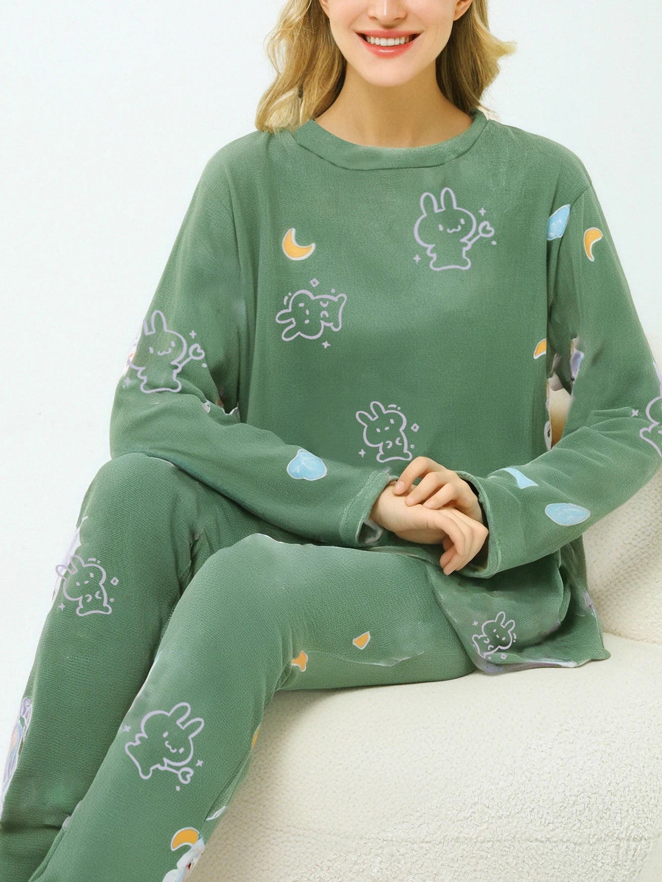 Conjunto de Pijama de Franela para Mujer – Suave y Cálido, Ideal para el Invierno, Pijama Largo de Manga Larga y Pantalón Cómodo
