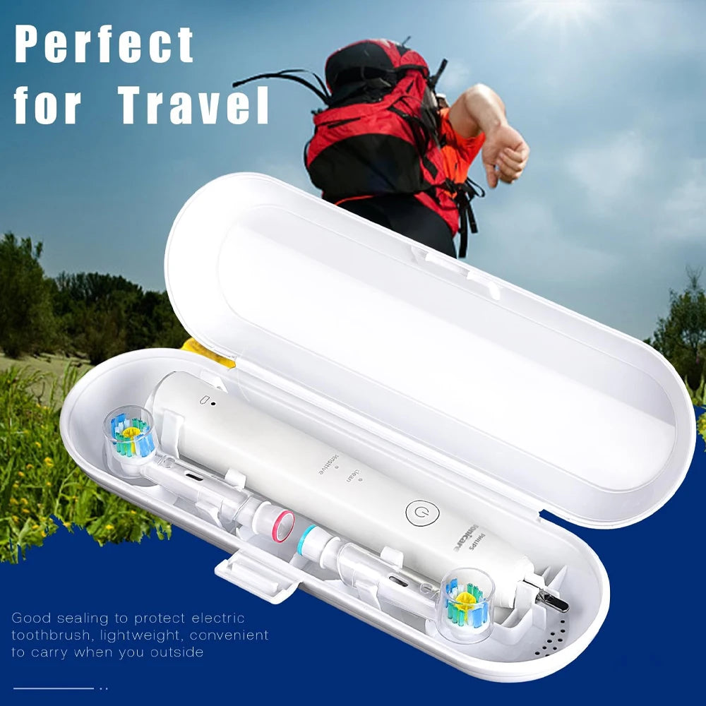 Estuche de viaje para cepillo de dientes eléctrico Oral B y Philips, soporte portátil para cepillo de dientes, funda protectora, caja de almacenamiento limpia