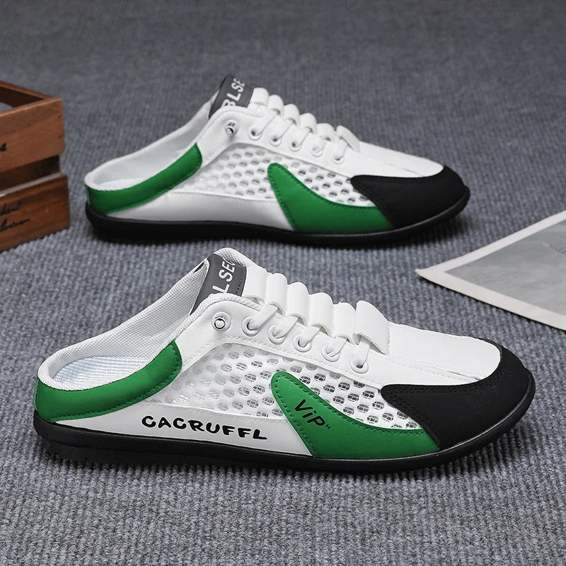 Zapatos de Hombre Estilo Verano 2026, Diseño Cerrado y Deslizante con Malla Transpirable, Mocasines Modernos y Transpirables