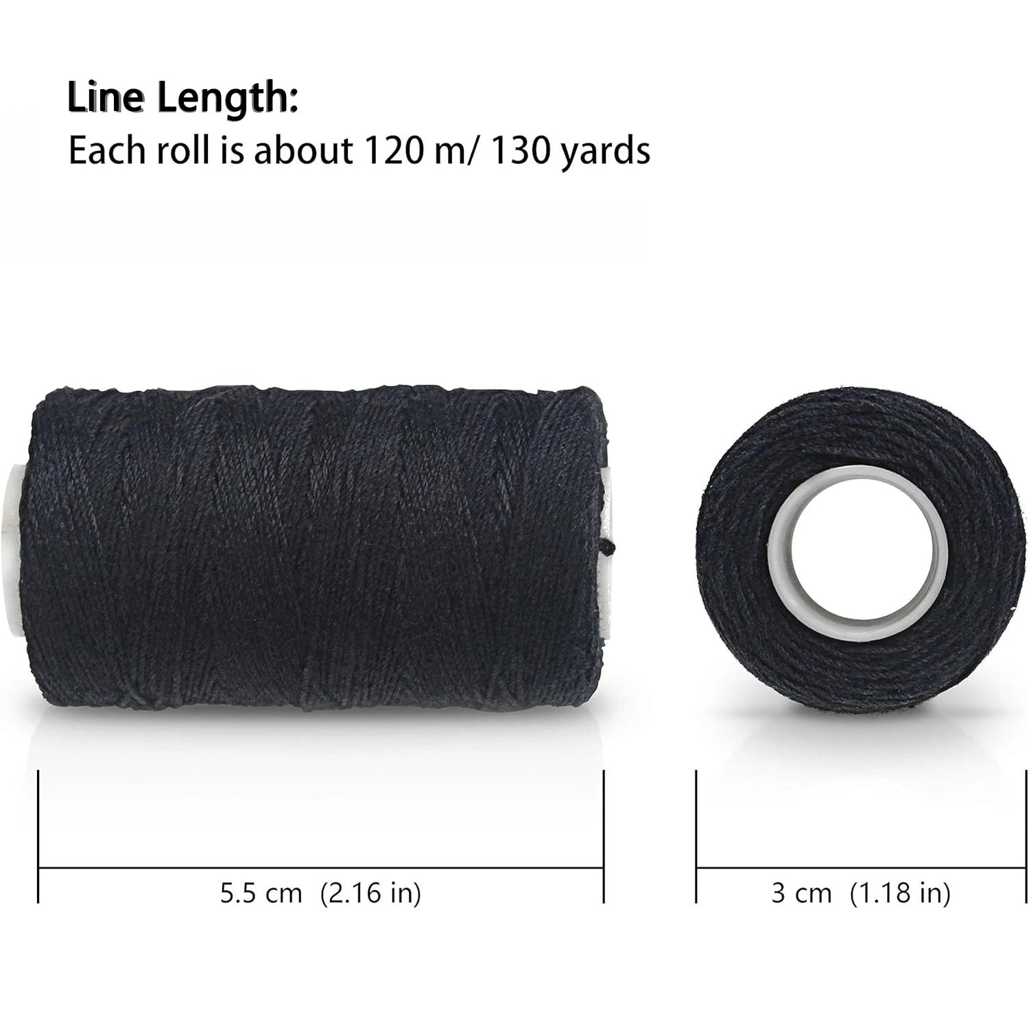 3 rollos de hilos para tejer cabello con 10 piezas, agujas de coser, hilos para tejer para hacer pelucas, costura a mano, trama de cabello DIY