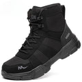 Botas de seguridad indestructibles para hombre, zapatos cómodos con punta de acero, zapatillas antigolpes a prueba de pinchazos, botas de trabajo antideslizantes para hombre