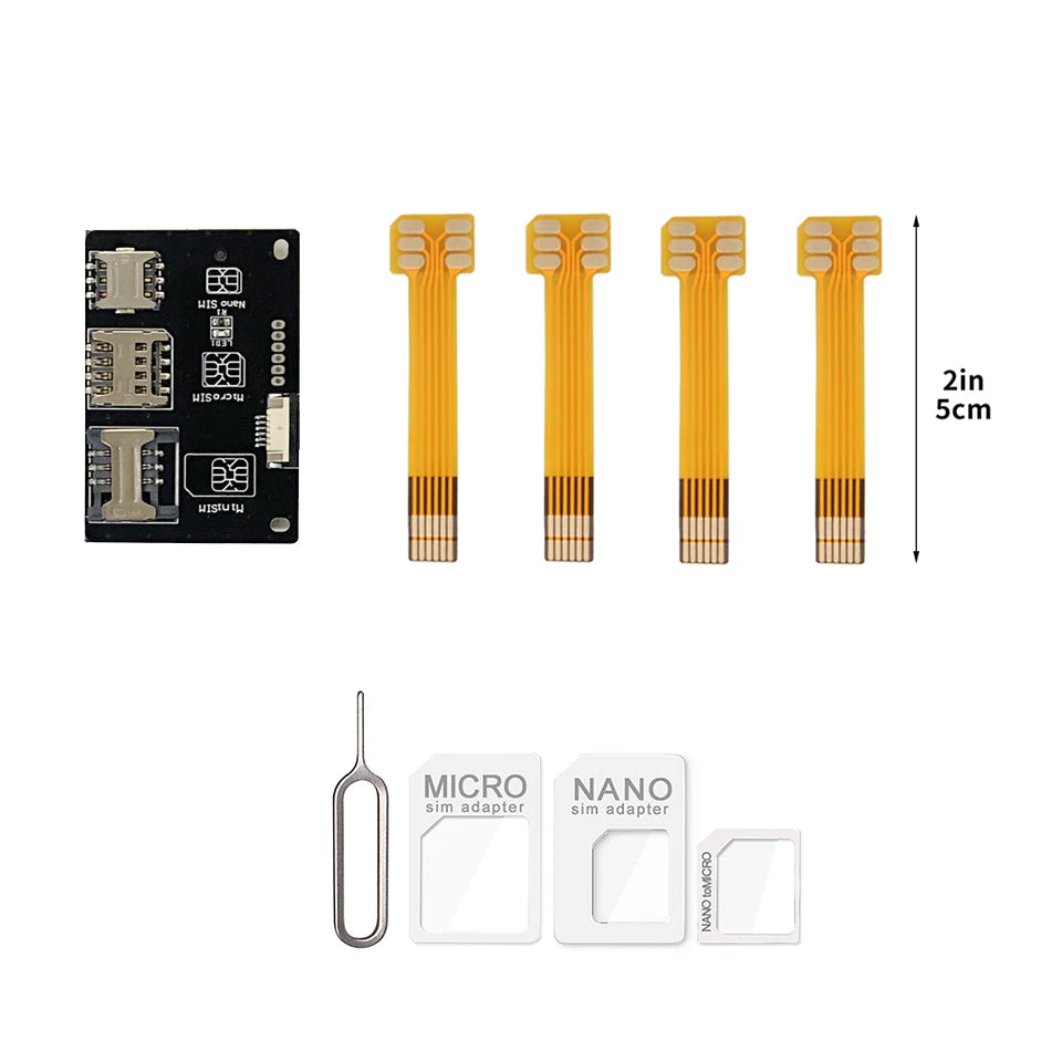 Herramientas de Activación de Nano SIM FPV, Convertidor a Tarjeta Inteligente, Extensión de Tarjeta IC para Kit Adaptador de Tarjeta Micro y Nano SIM