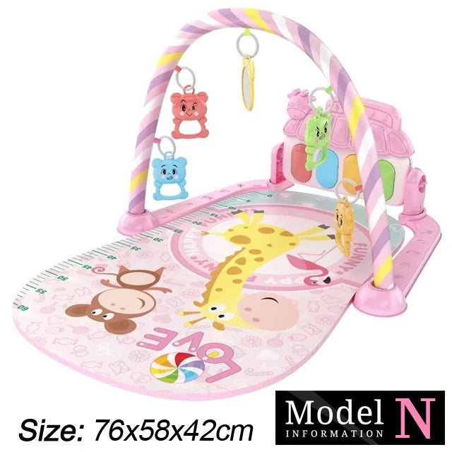 Soporte de Fitness para bebé, juego de música, juguetes de actividades de gimnasio, manta para gatear de Piano para recién nacido, almohadilla de juego de Pedal, regalos de educación temprana de 0 a 36 meses