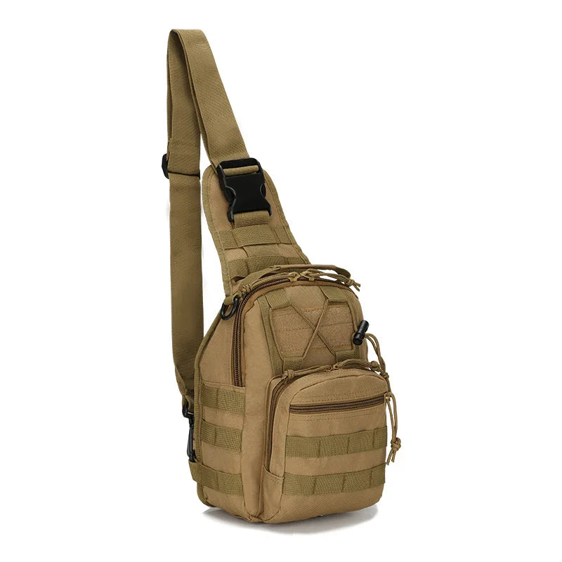 Bolso de pecho táctico para hombre, mochila de hombro cruzada, riñonera deportiva militar impermeable para exteriores, bolso de bolsillo para teléfono